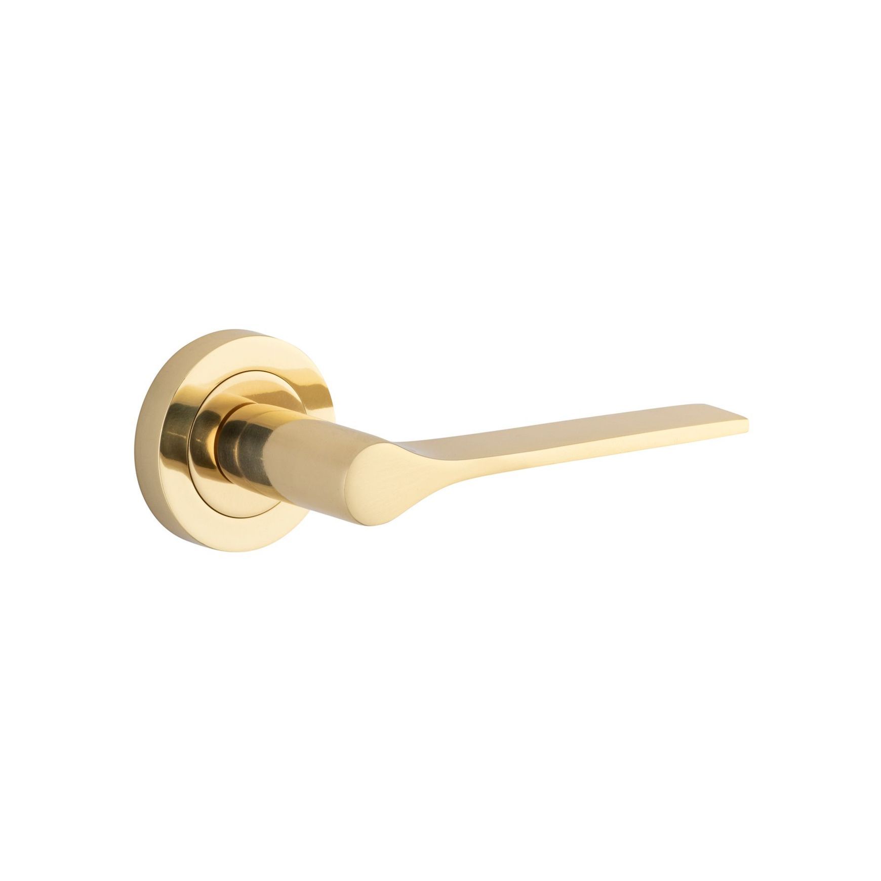 Iver Como Door Lever Handle on Round Rose Passage