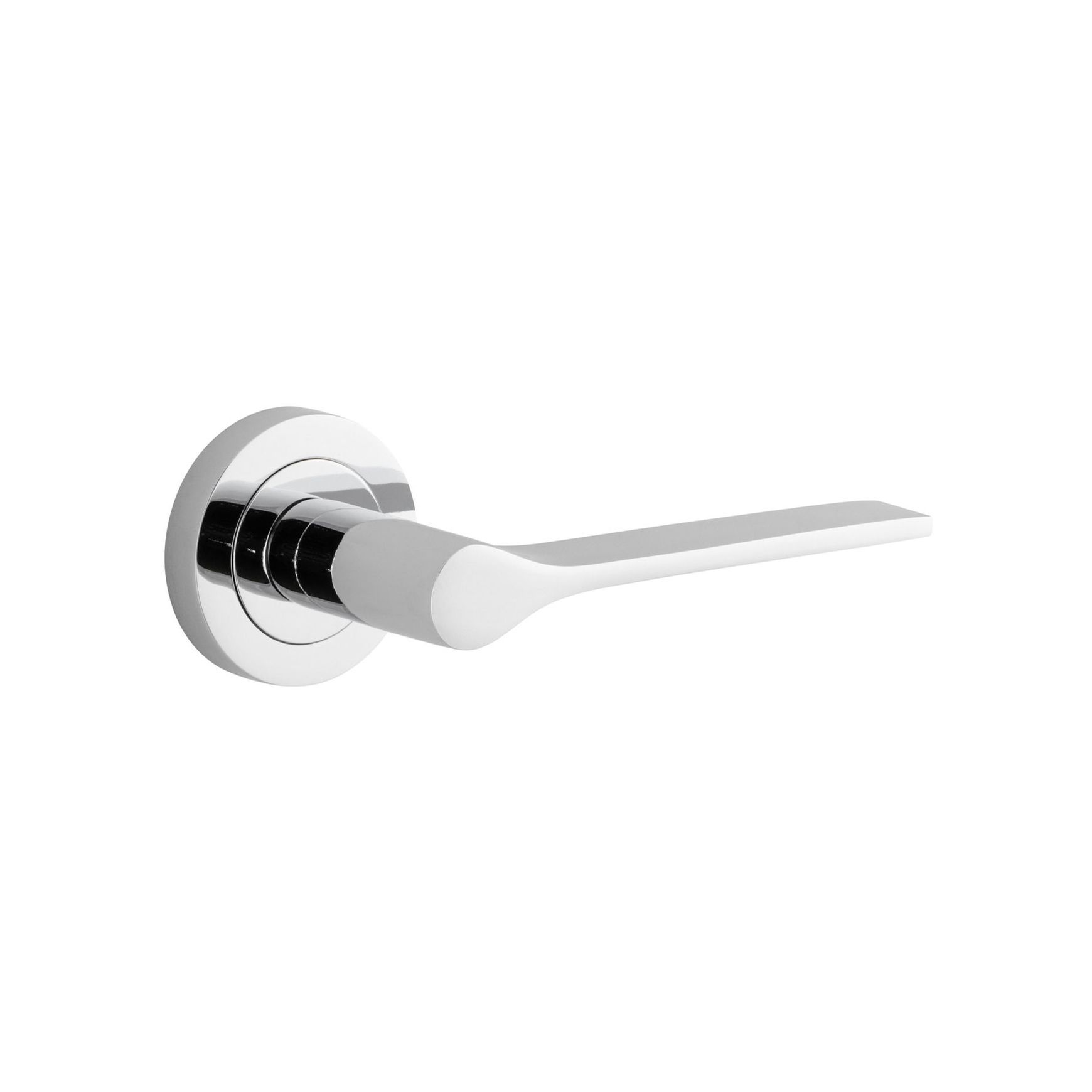 Iver Como Door Lever Handle on Round Rose Passage