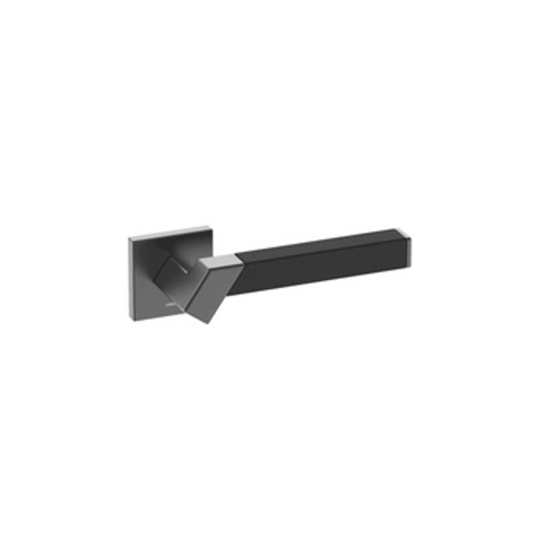 Kawajun Solid Brass and Leather Door Leverset TBT