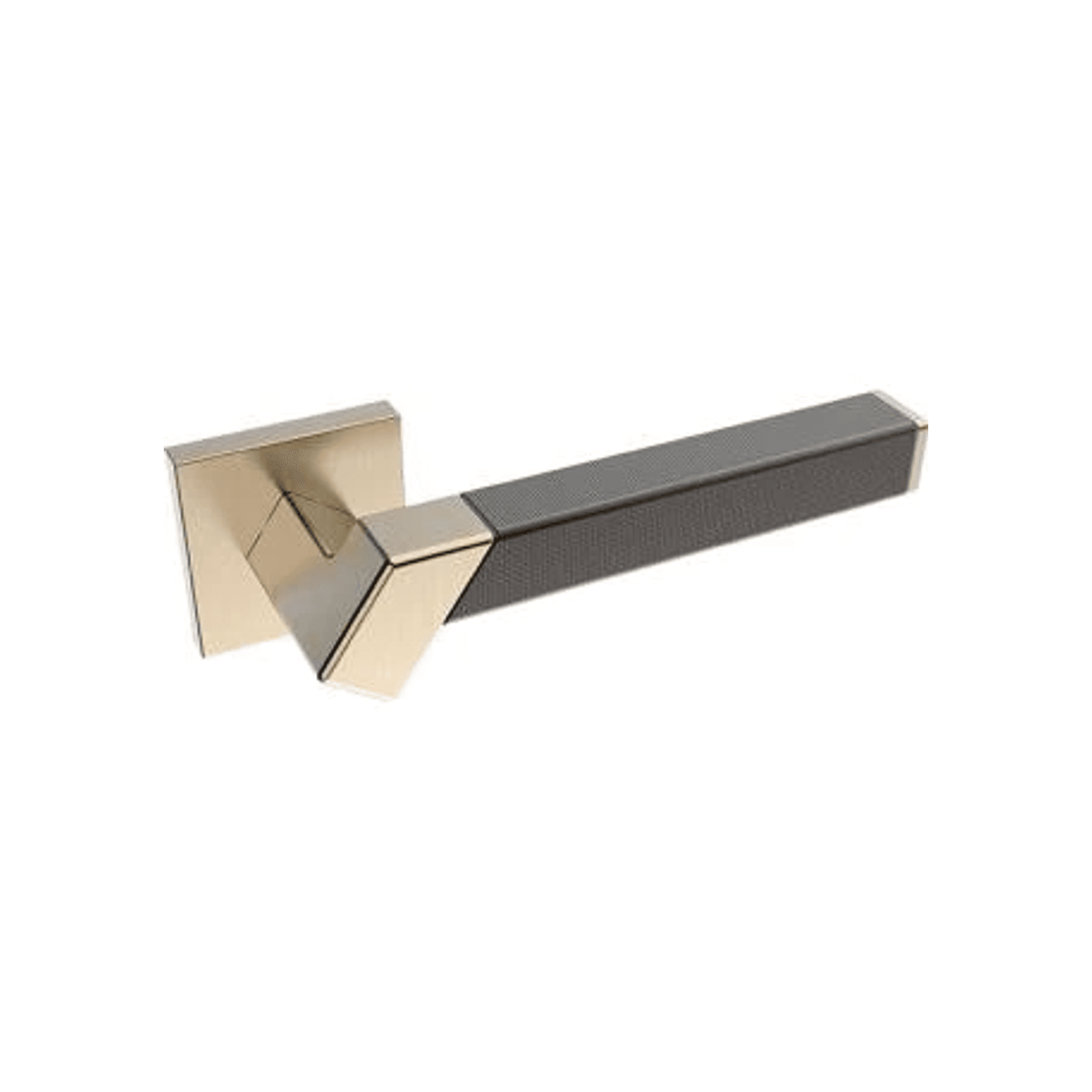 Kawajun Solid Brass and Weave Etched Door Leverset TBT