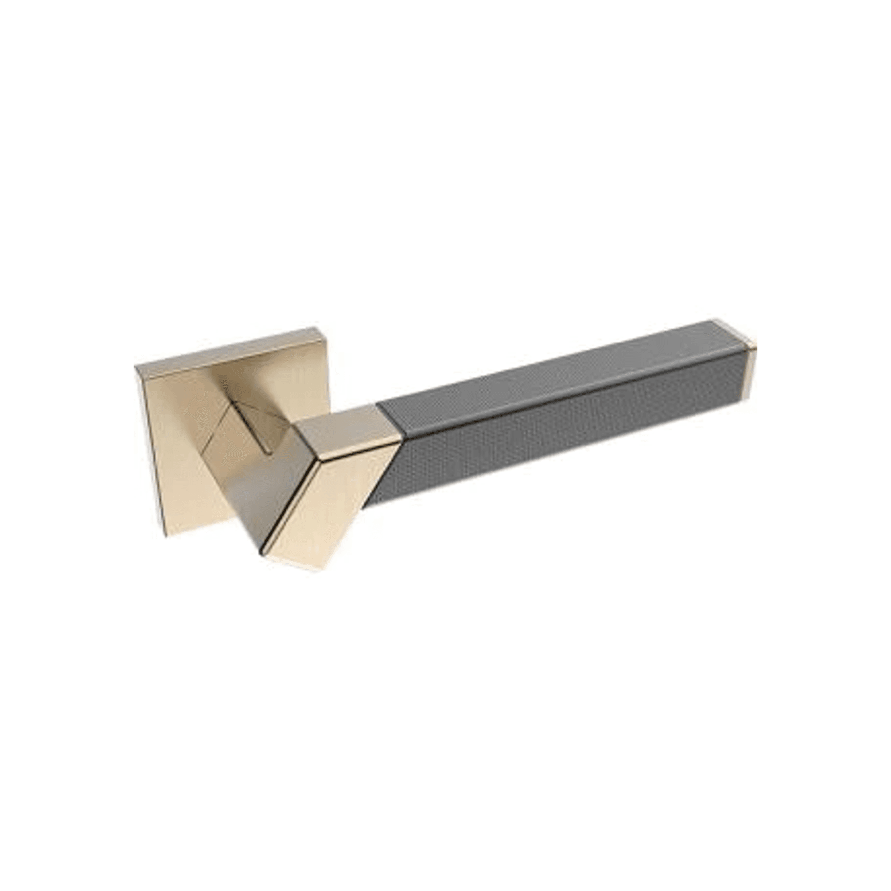 Kawajun Solid Brass and Weave Etched Door Leverset TBT