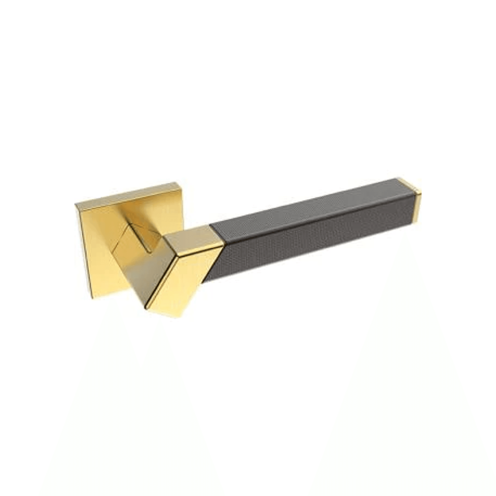 Kawajun Solid Brass and Weave Etched Door Leverset TBT