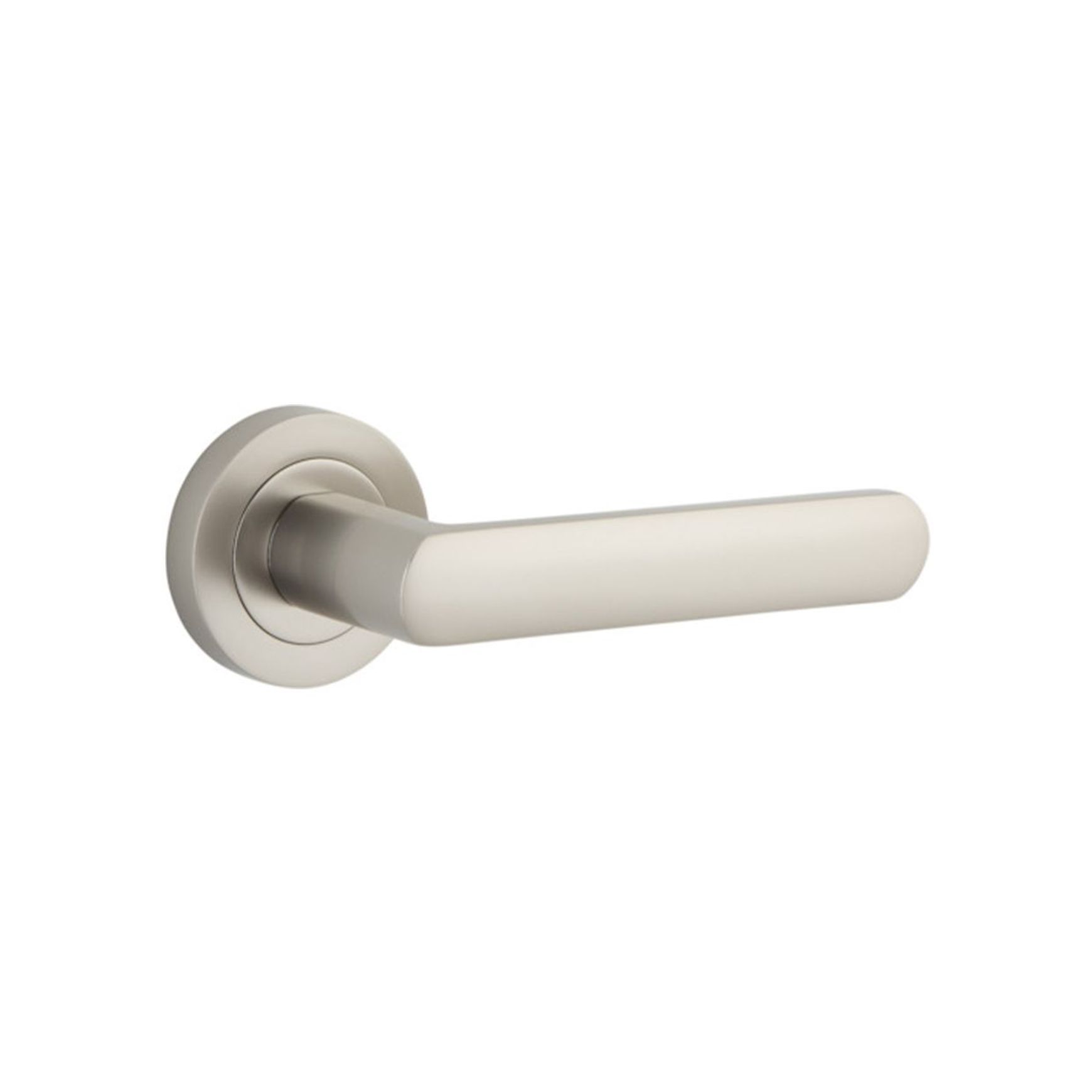 Iver Osaka Door Lever Handle on Round Rose