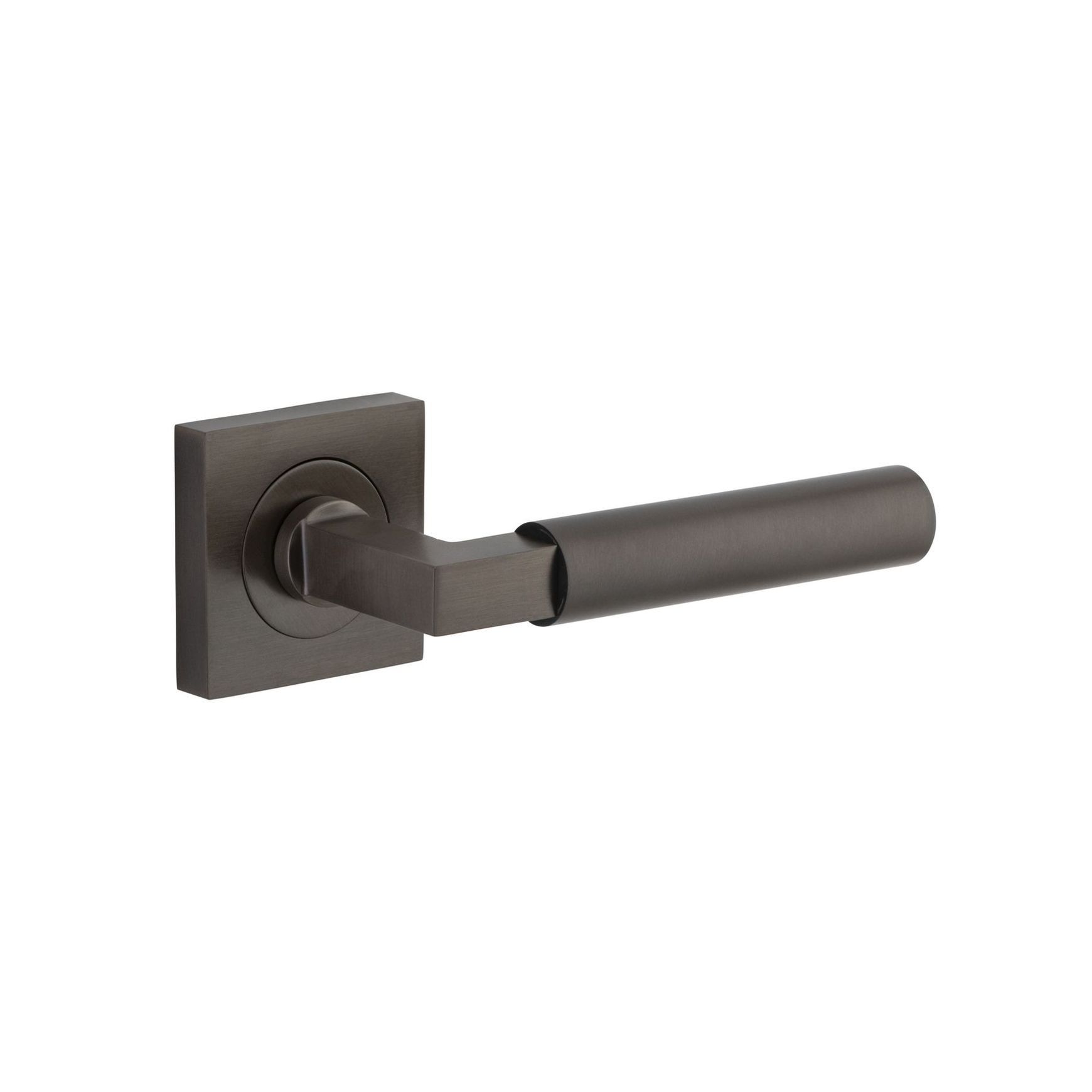 Iver Berlin Door Lever Handle on Square Rose Passage
