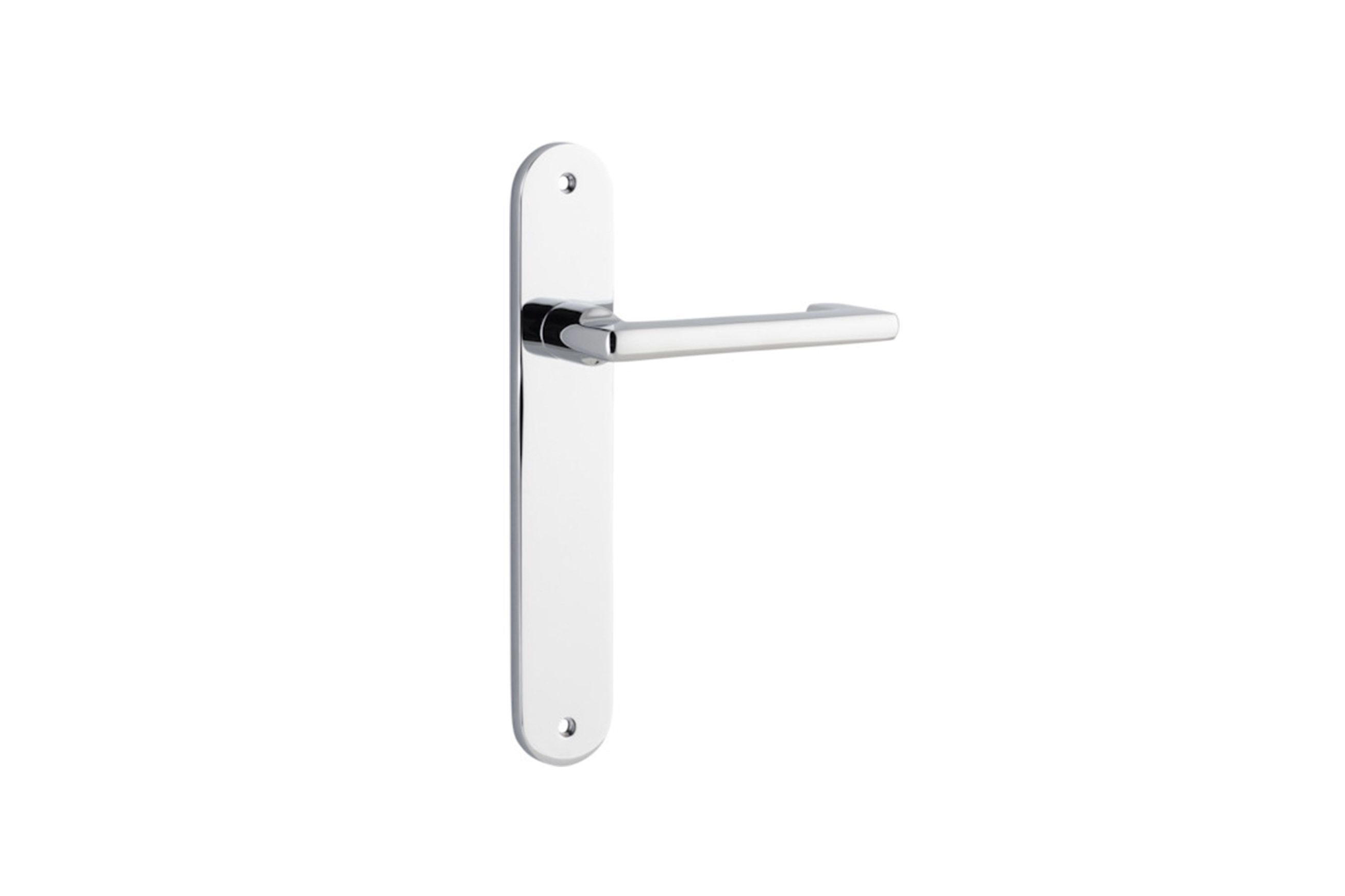 Baltimore Return Door Lever Oval Backplate