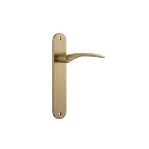 Oxford Door Lever Oval Backplate