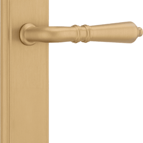 Sarlat Lever - Stepped Backplate | Brushed Brass