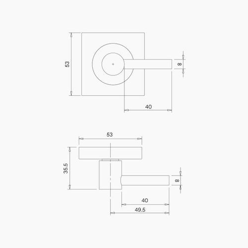 Square DDA Compliant Turn Snib B1005MBLK