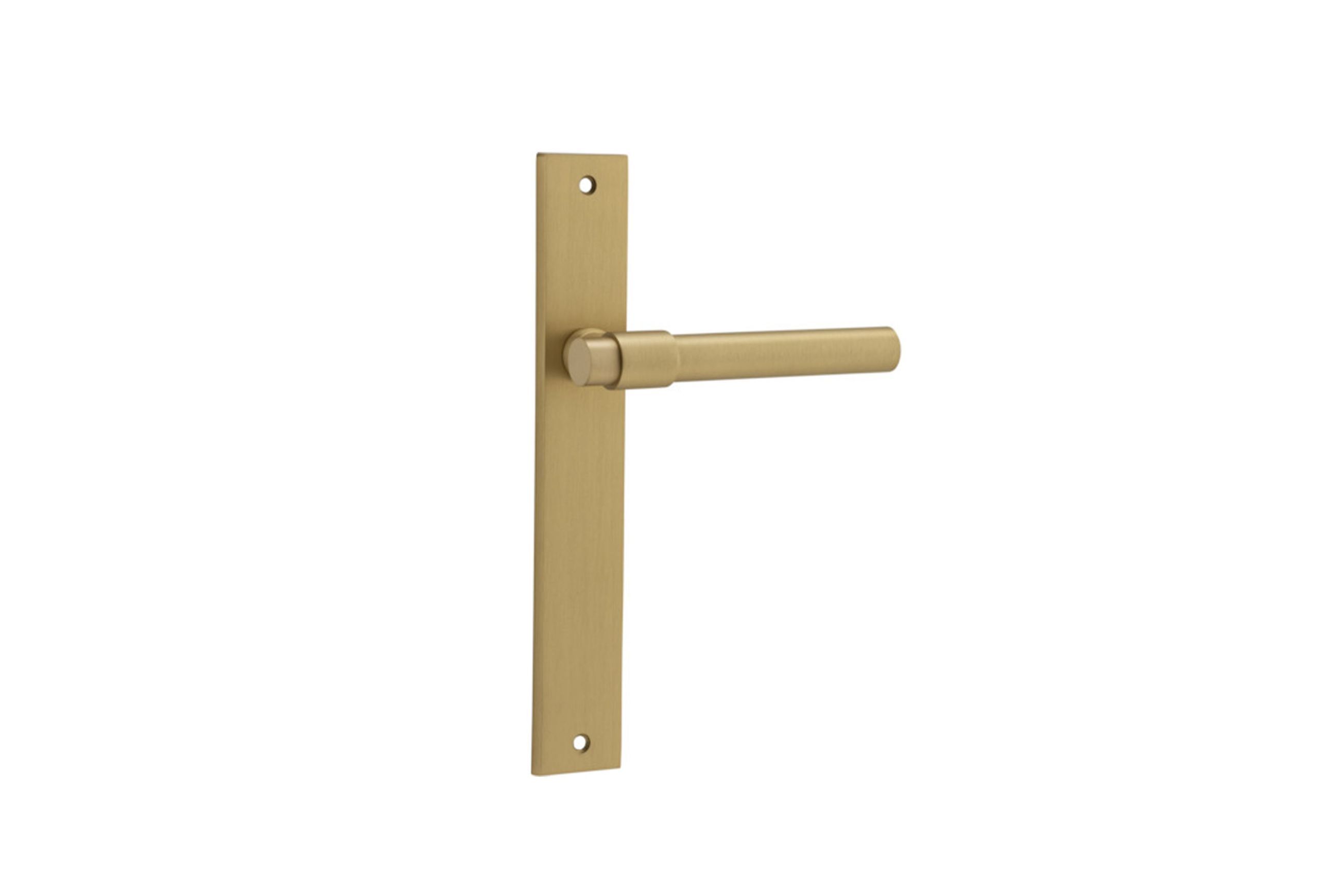 Helsinki Door Lever Rectangular Backplate