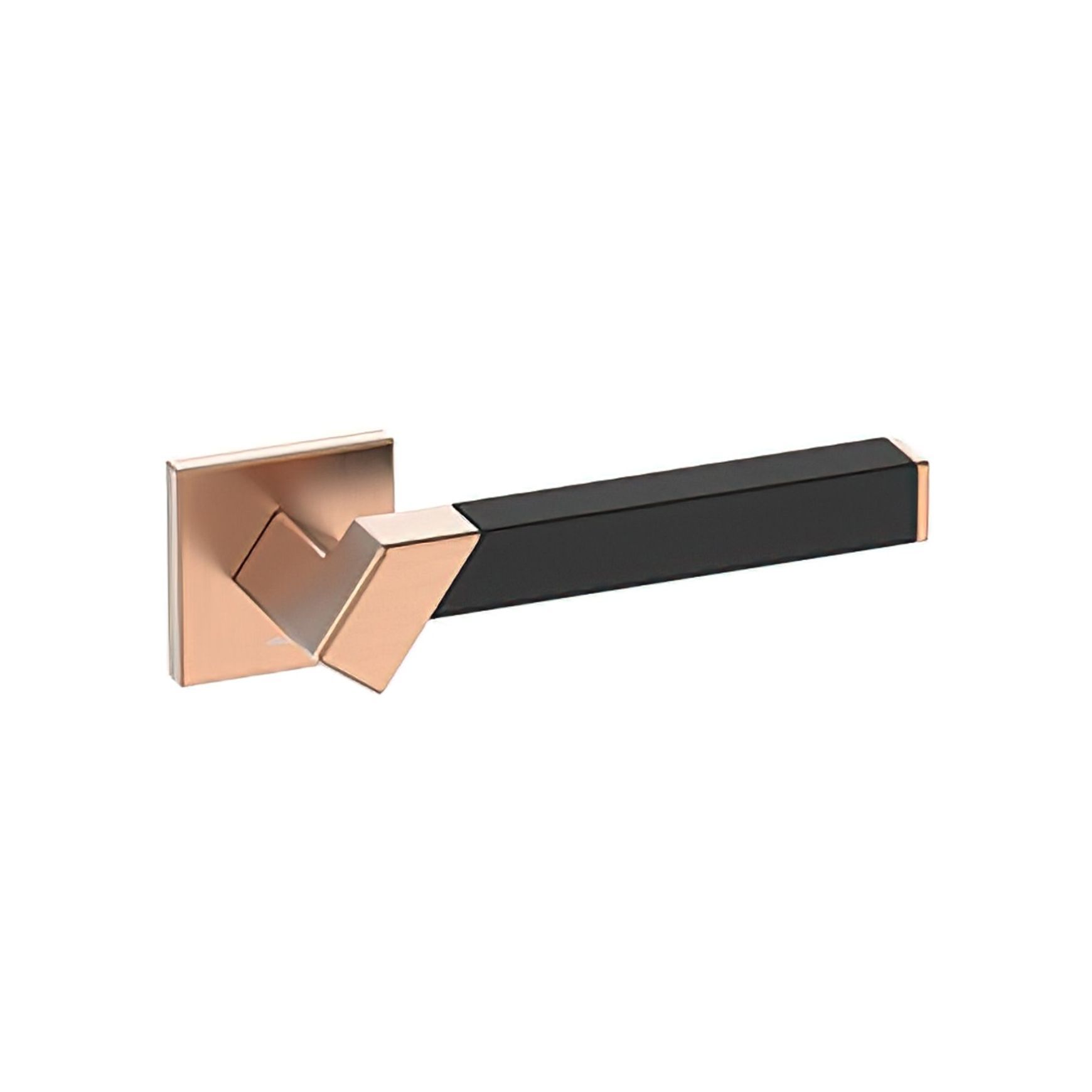 Kawajun Solid Brass and Leather Door Leverset TBT