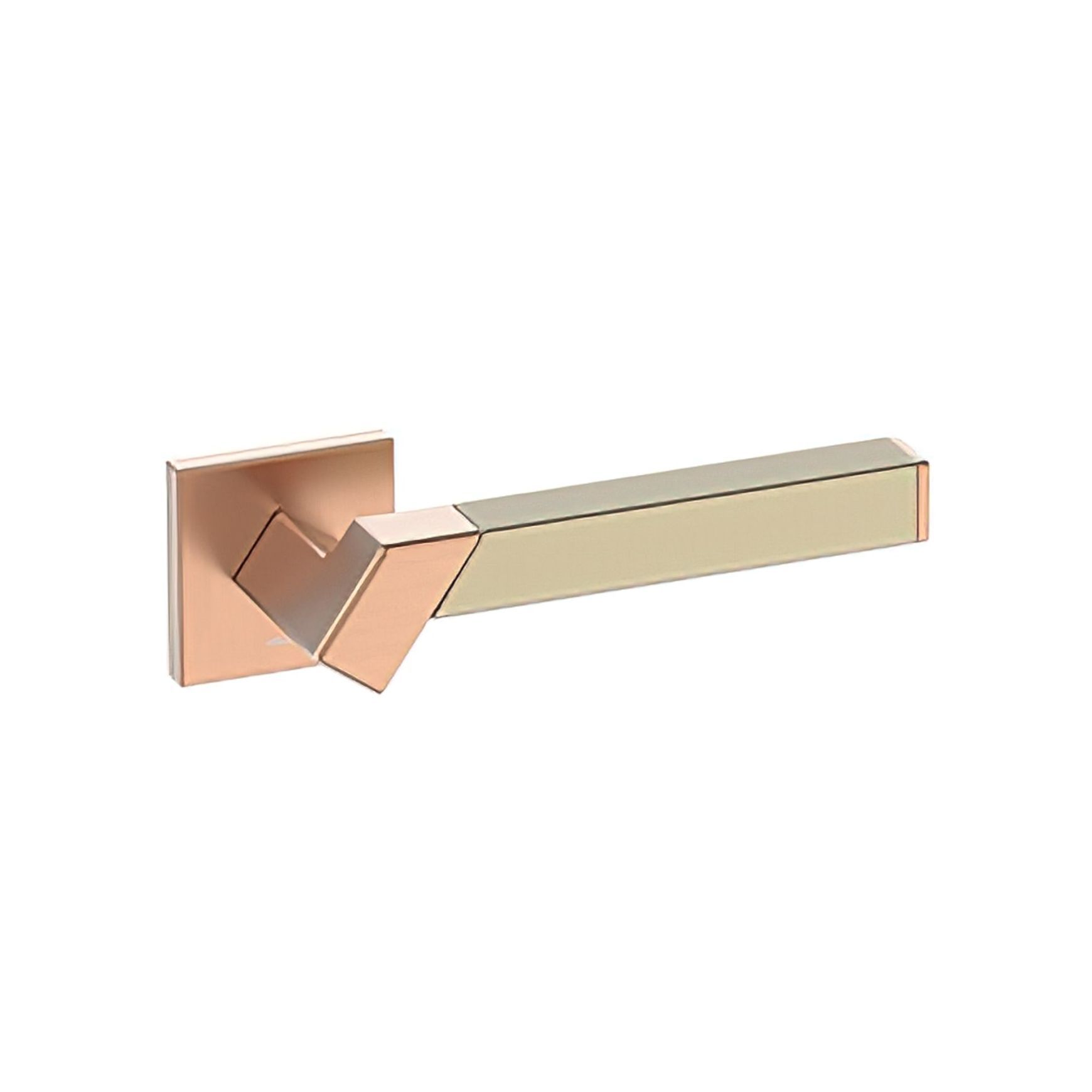 Kawajun Solid Brass and Triune Etched Door Leverset TBT