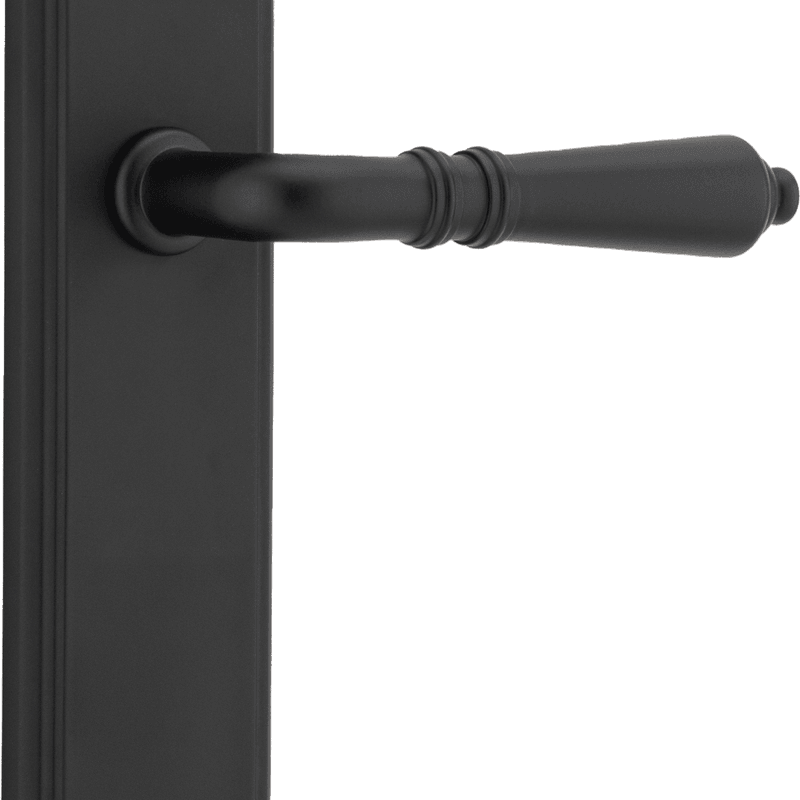 Sarlat Lever - Stepped Backplate | Matt Black