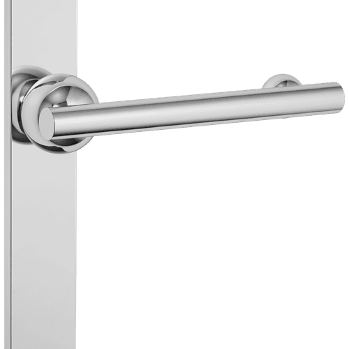 Futurismo Return Door Lever on Rectangular Backplate