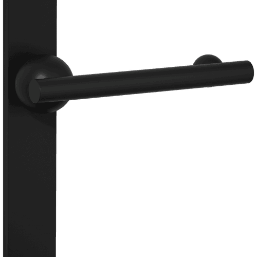 Futurismo Return Door Lever on Rectangular Backplate
