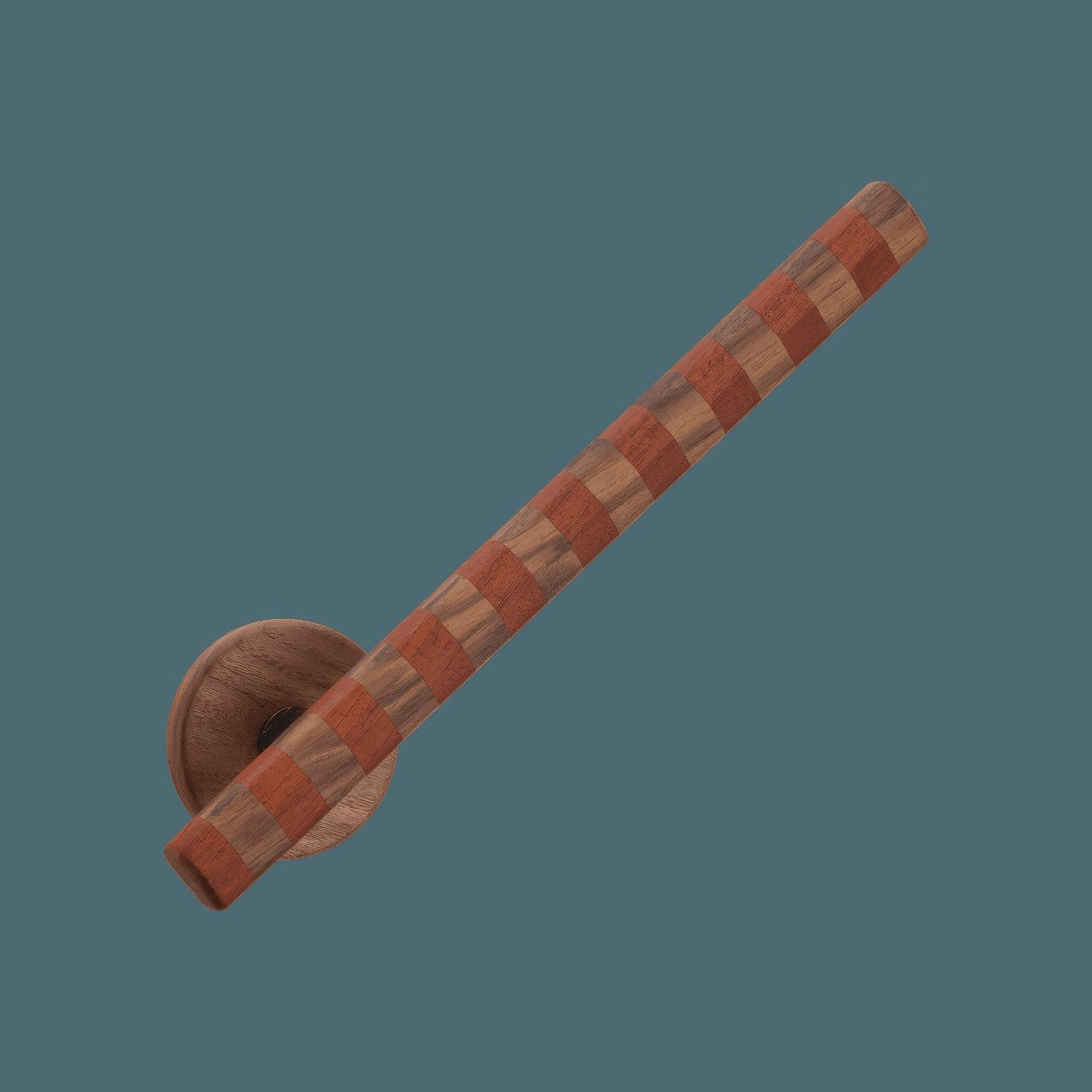 Straight Streaker Return Door Lever - Round Rose