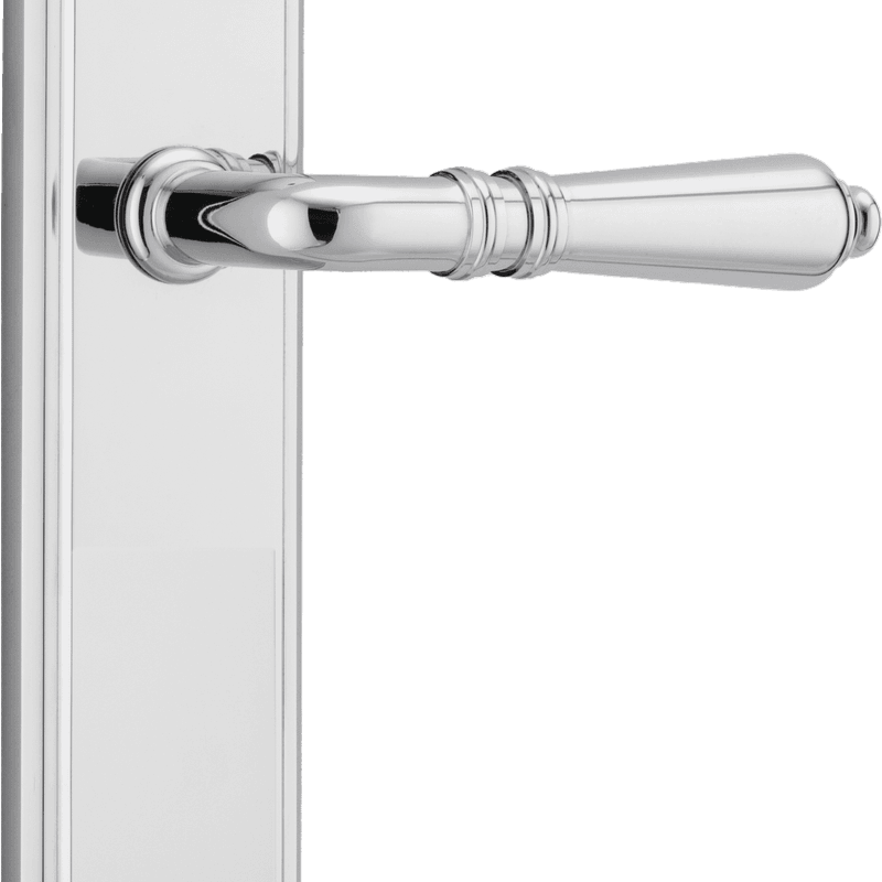Sarlat Lever - Stepped Backplate | Polished Chrome