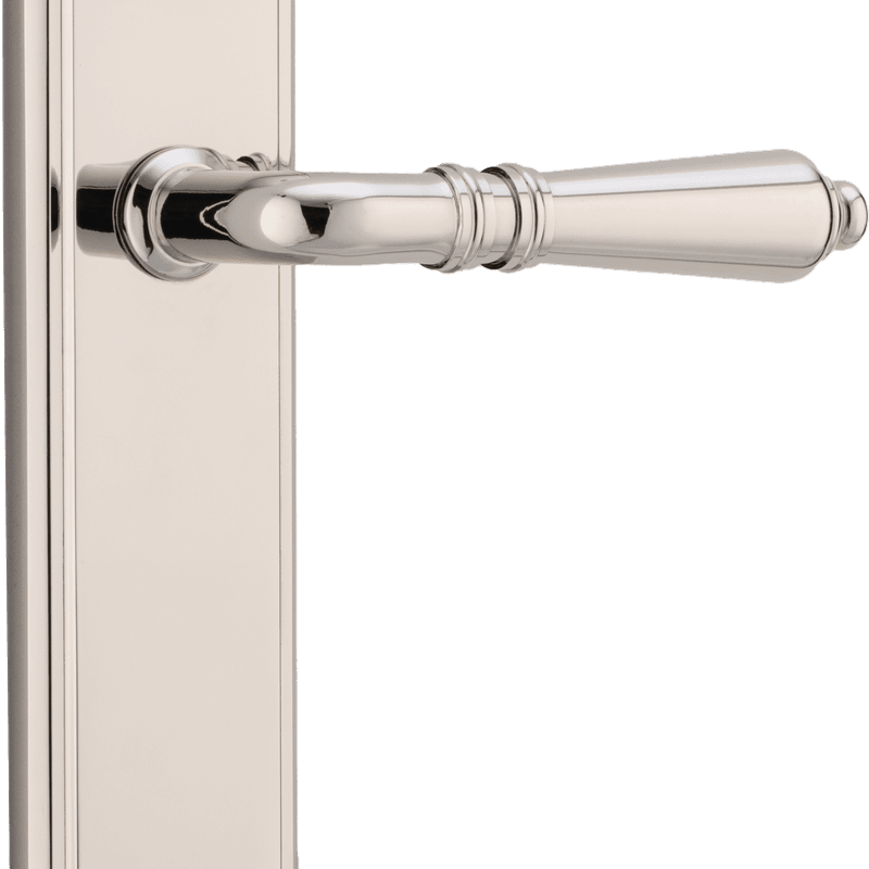 Sarlat Lever - Stepped Backplate | Polished Nickel