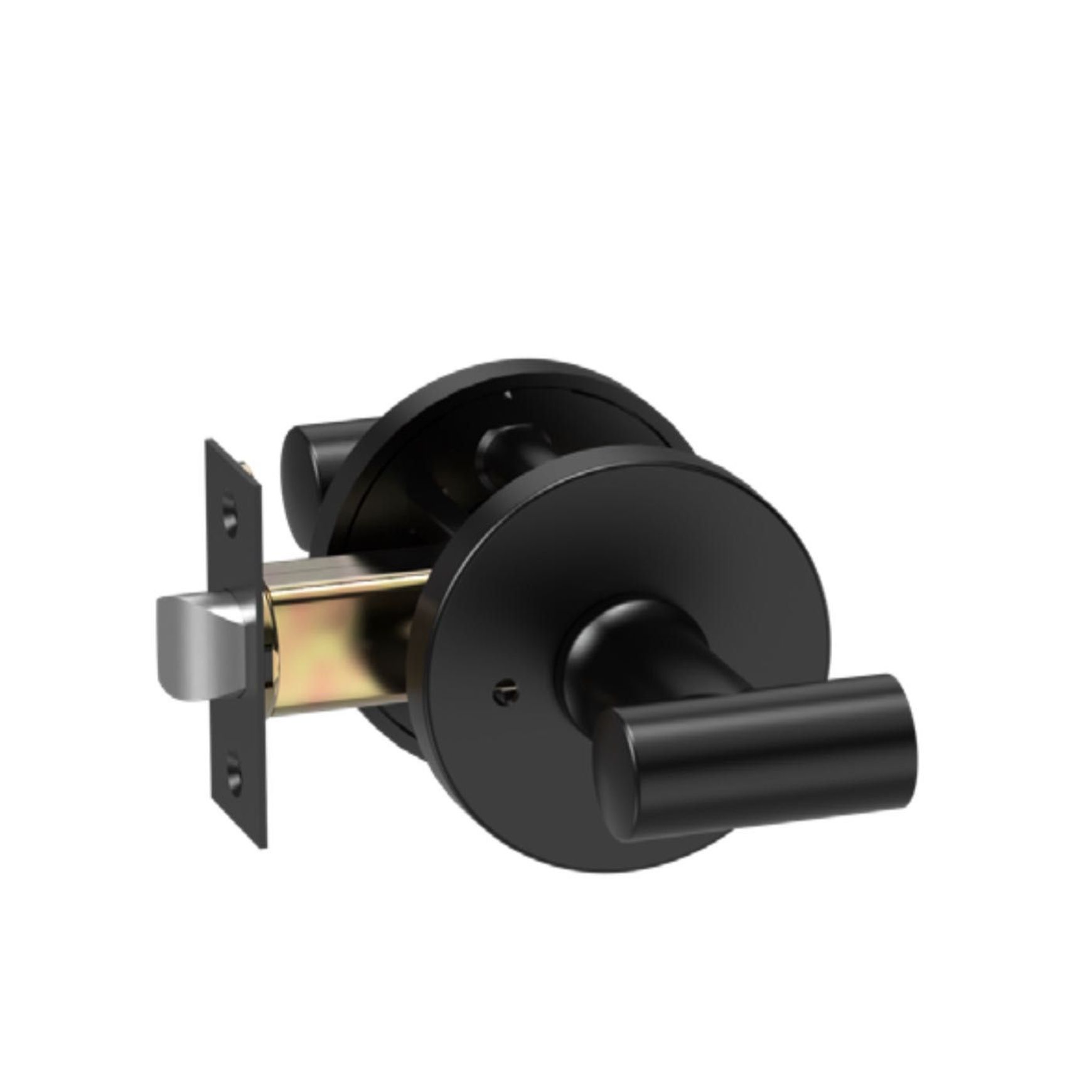 Round Low-Profile Rose in MB finish with Diamante Lever