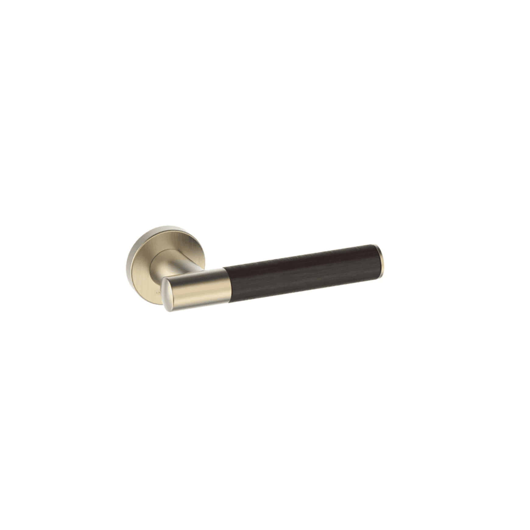 Kawajun Solid Brass and K-Wood Door Leverset TCC