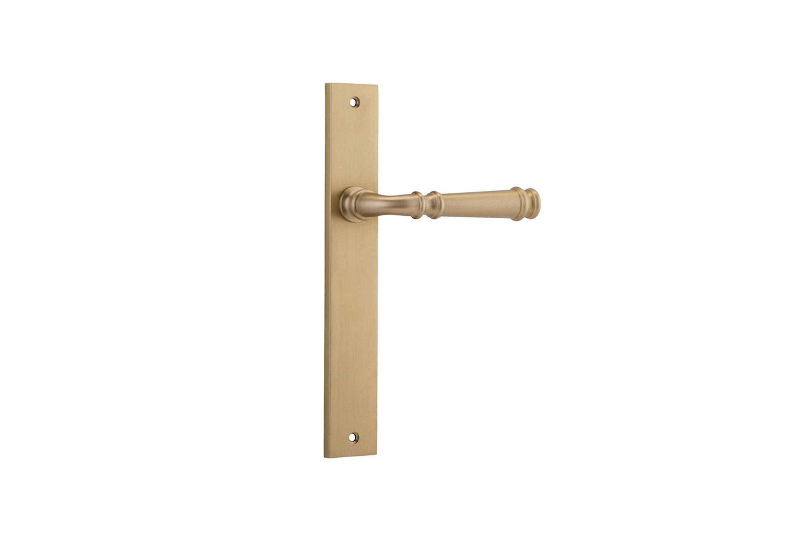 Verona Door Lever Rectangular Backplate