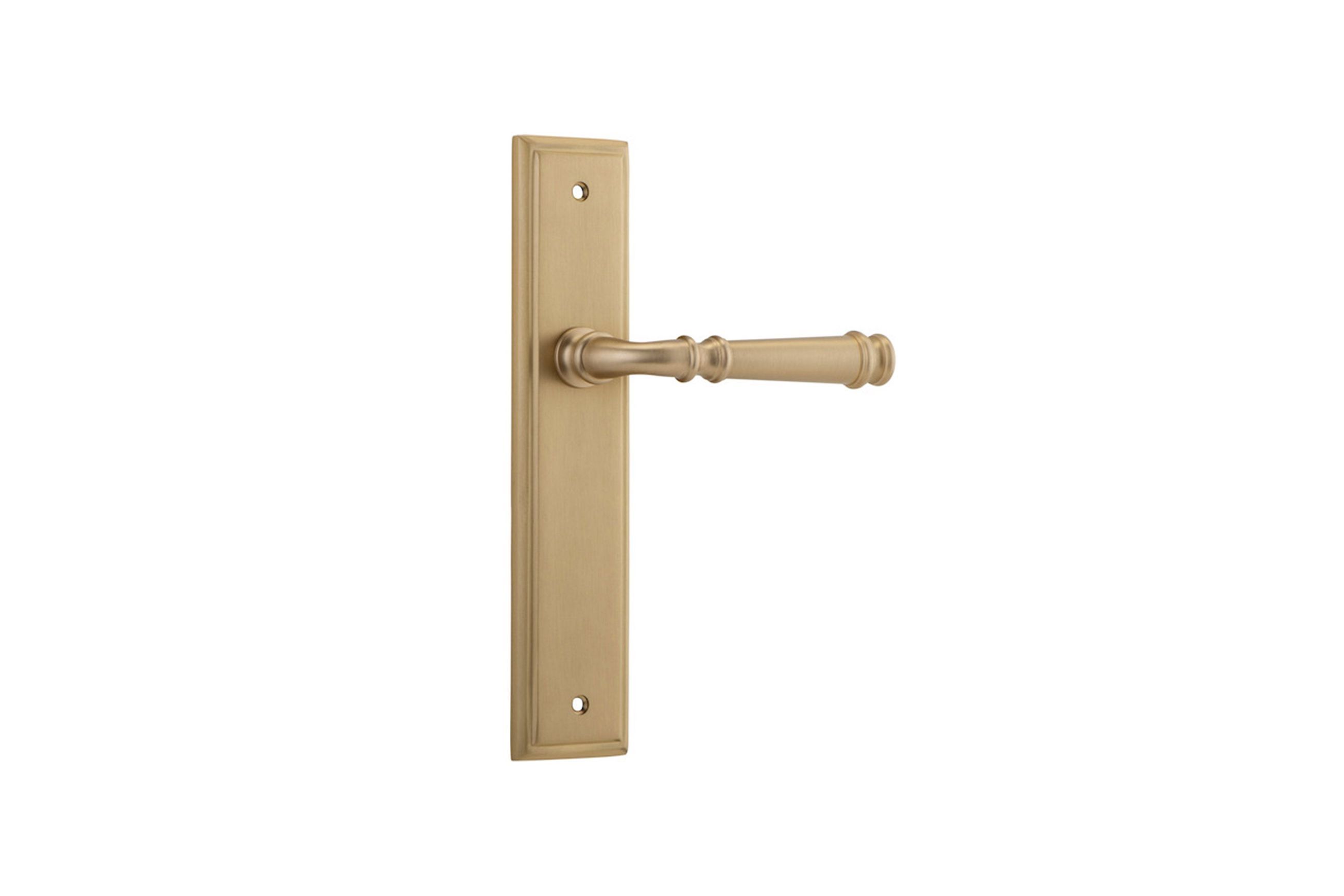 Verona Door Lever Stepped Backplate