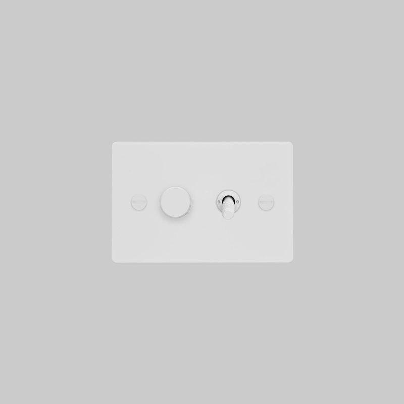 2G Toggle + Dimmer | Horizontal | Cross