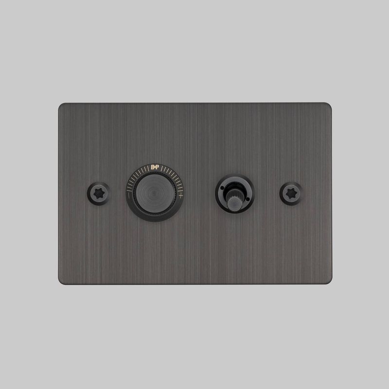 2G Toggle + Dimmer | Horizontal | Linear