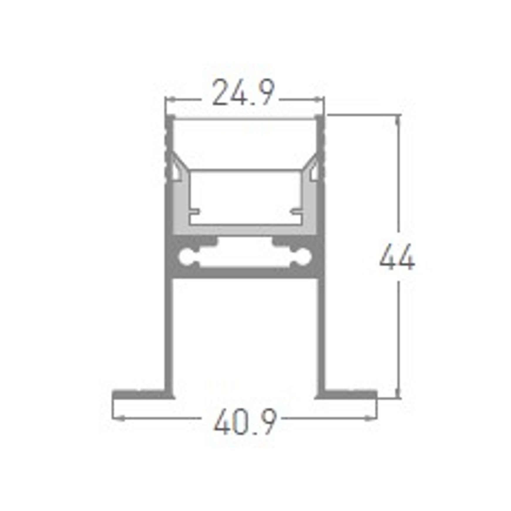 Rigid In Ground Light 15W Winged dimensions
