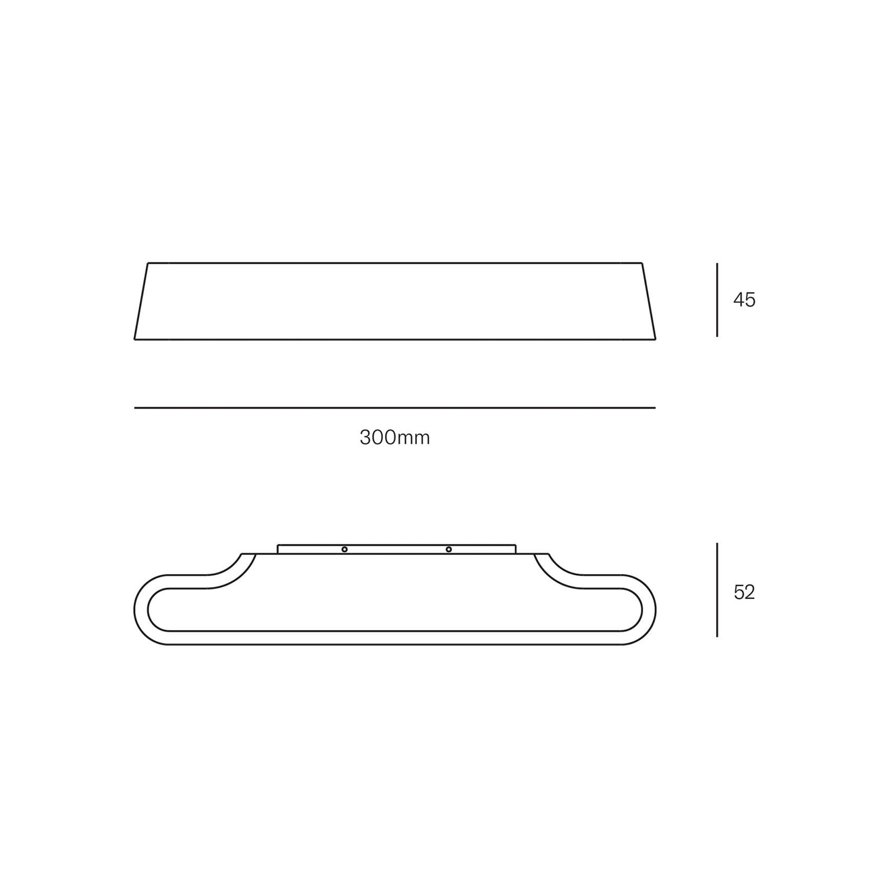 Tenn Sconce | American Oak dimensions