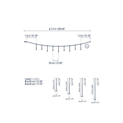 Skybell Catenary S/9L/10 | Pendant