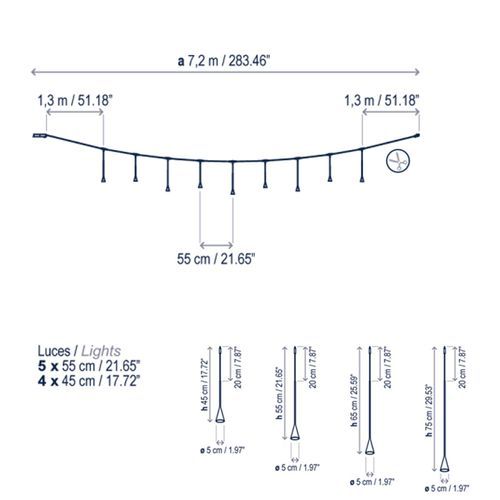 Skybell Catenary S/9L/10 | Pendant