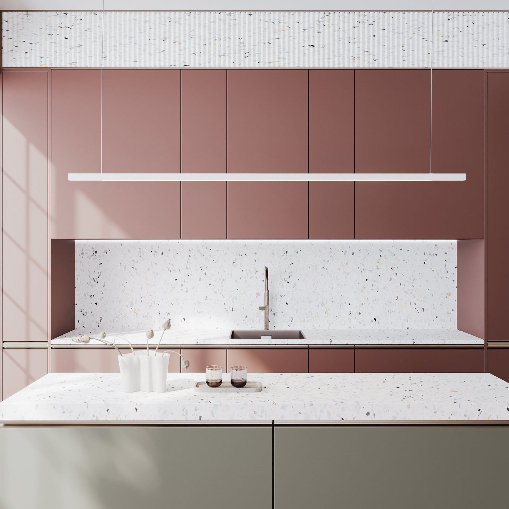 Capsühl Linear LED Linear Pendant White