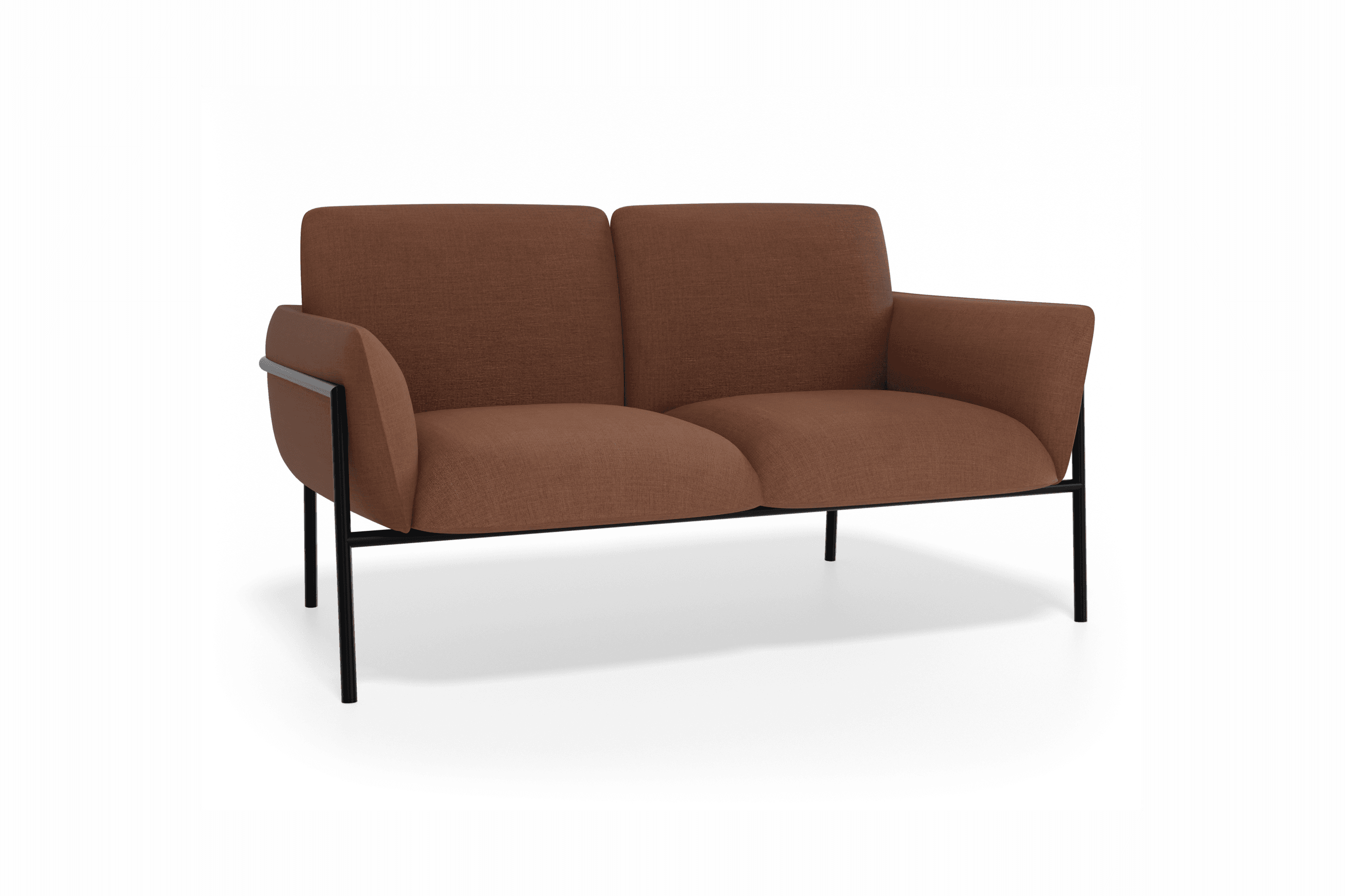 Charlie 2 Seat Sofa Terracotta Rust
