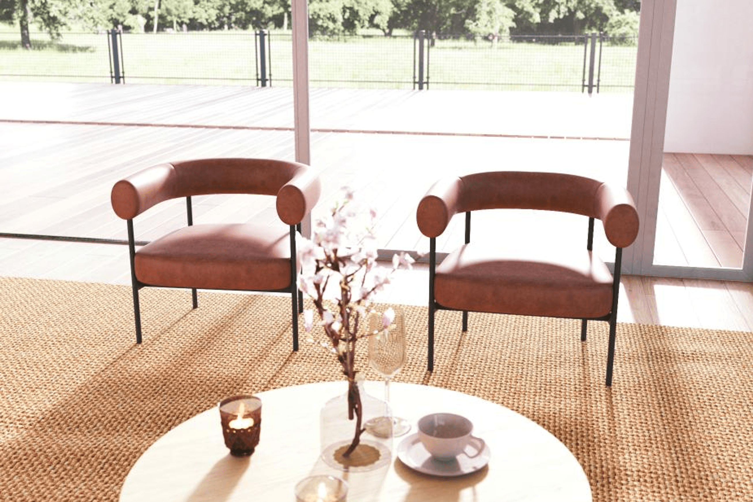 Marlowe Occasional Chair - Black Legs