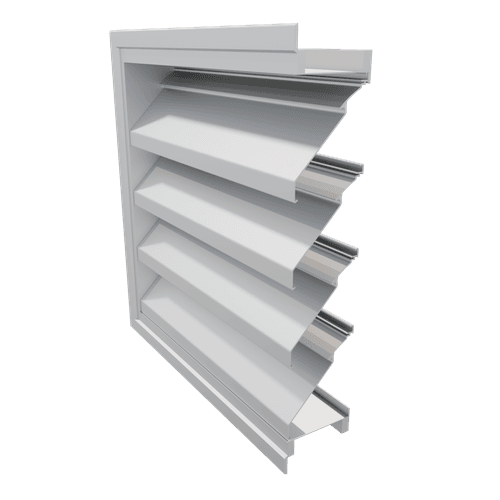 OHL-102 100mm Panel Weather Louver