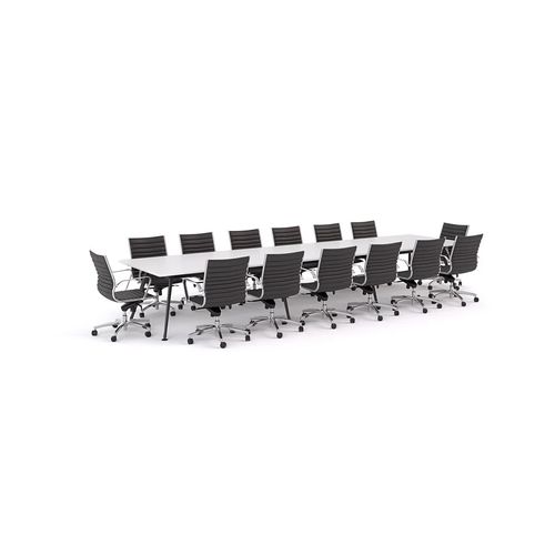 Euro Boardroom Table 4800 with Metro Midback Chair