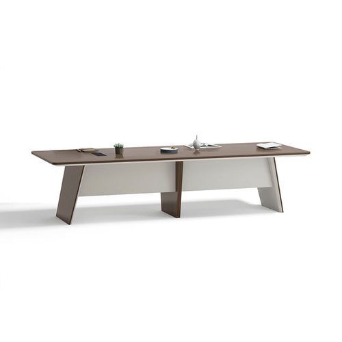 ANDERS Boardroom Table 320cm - Australian Gold Oak & Beige