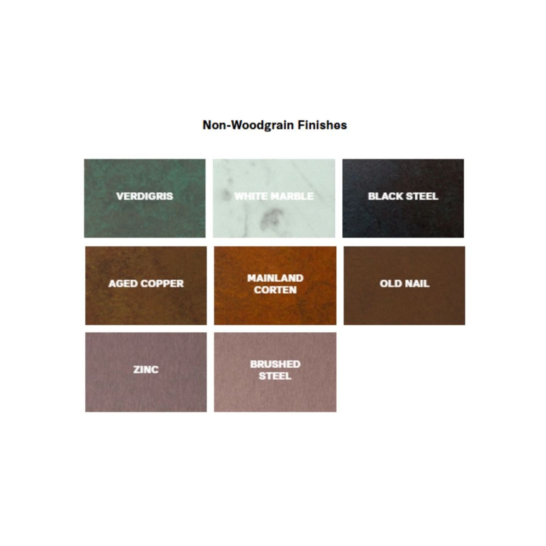 Patina (Rusty) Metal Finishes