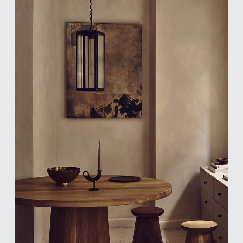 Lilac Reeded Pendant Light