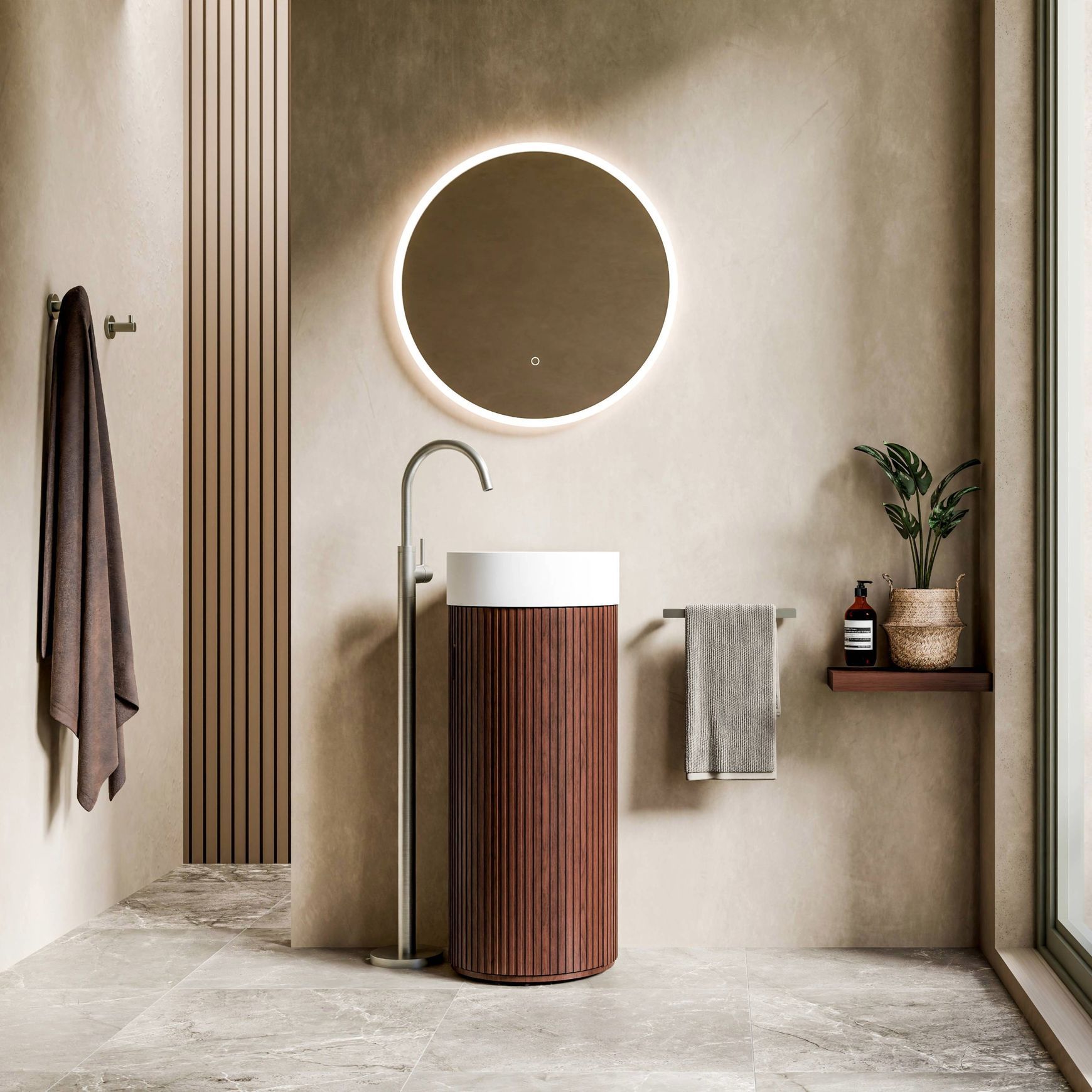 Versa Floorstanding Bath Filler with Mixer