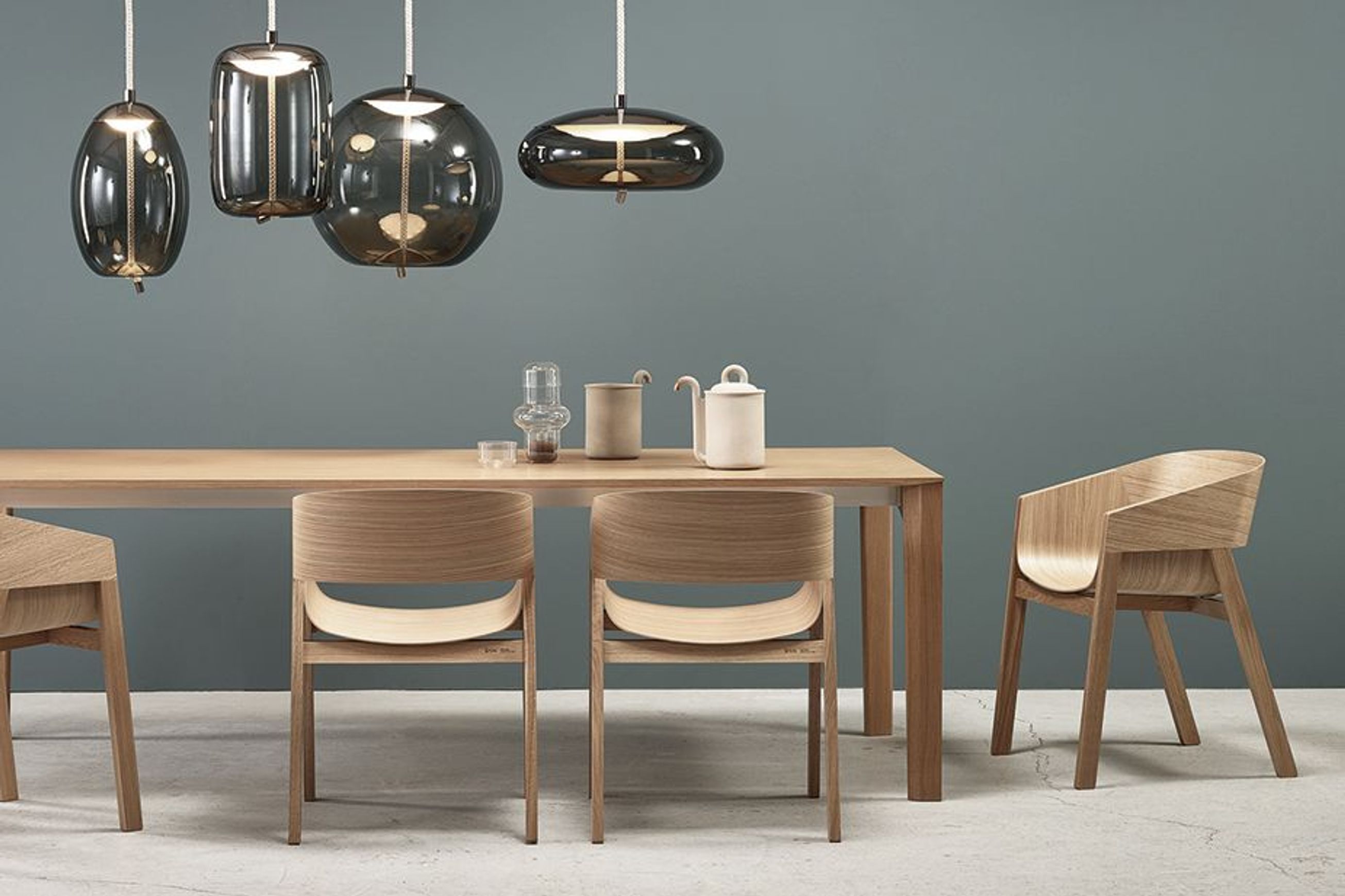 Lasu Dining Table - Natural Oak - by TON