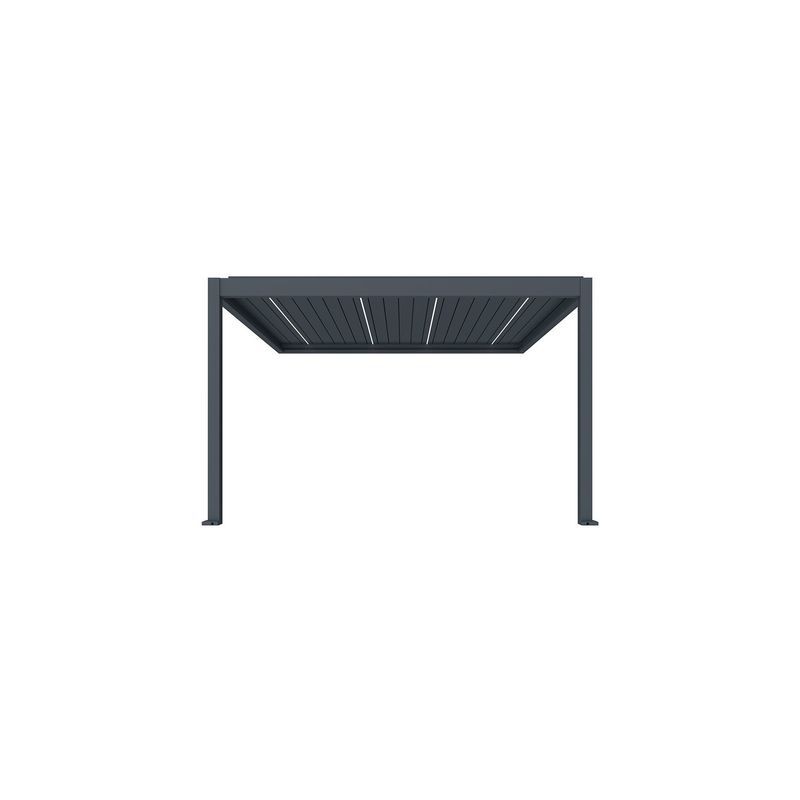 Caribbean Motorised Wall Mounted Louvre Roof Aluminium Pergola