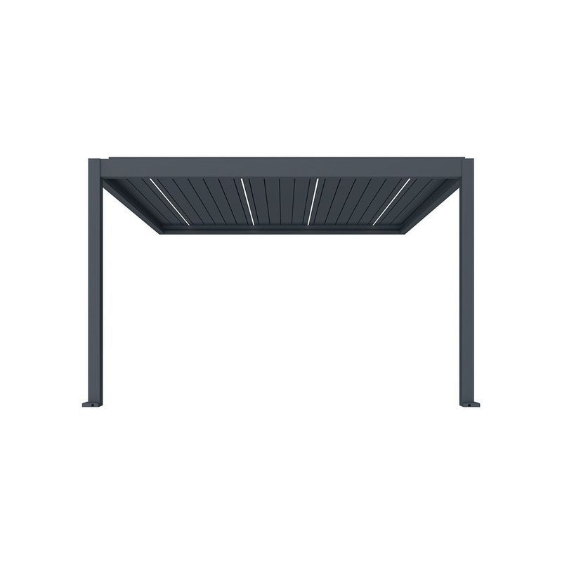 Caribbean Motorised Wall Mounted Louvre Roof Aluminium Pergola