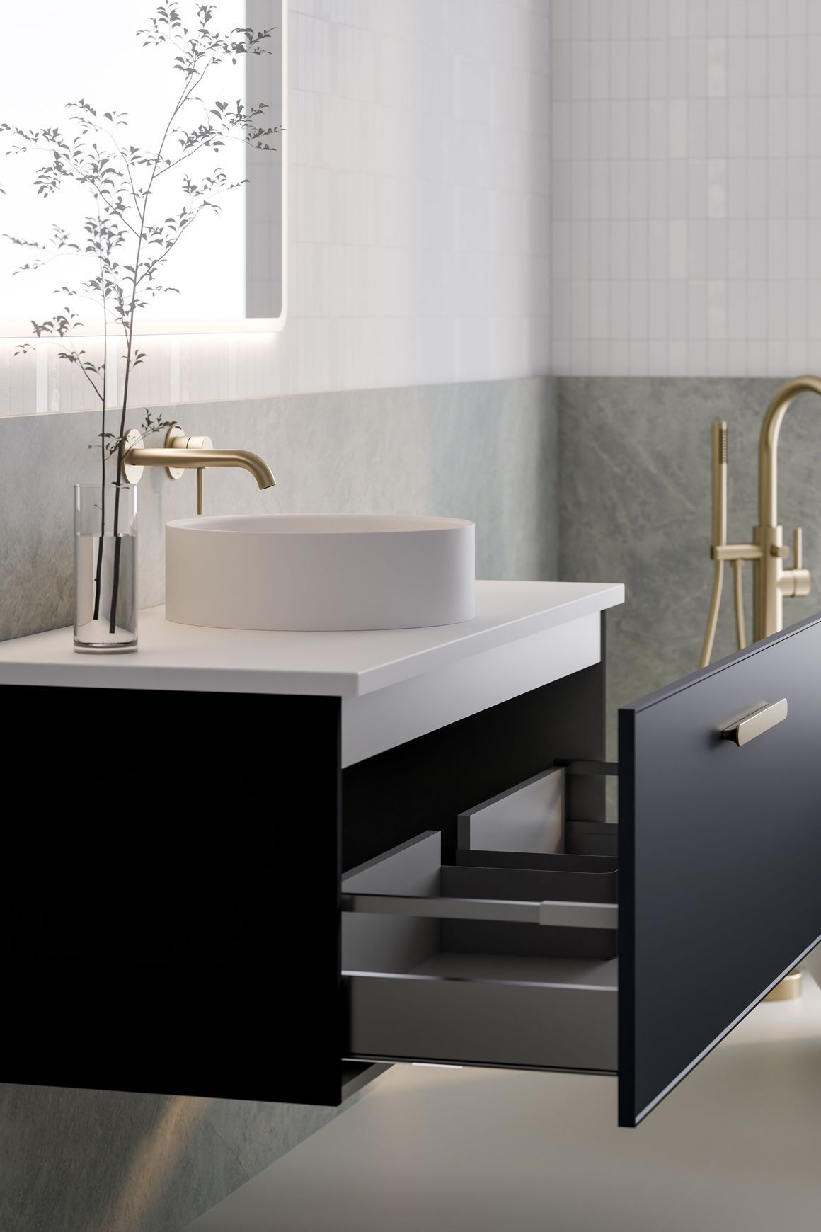 Lineare 1200 Axel Single Drawer Vanity