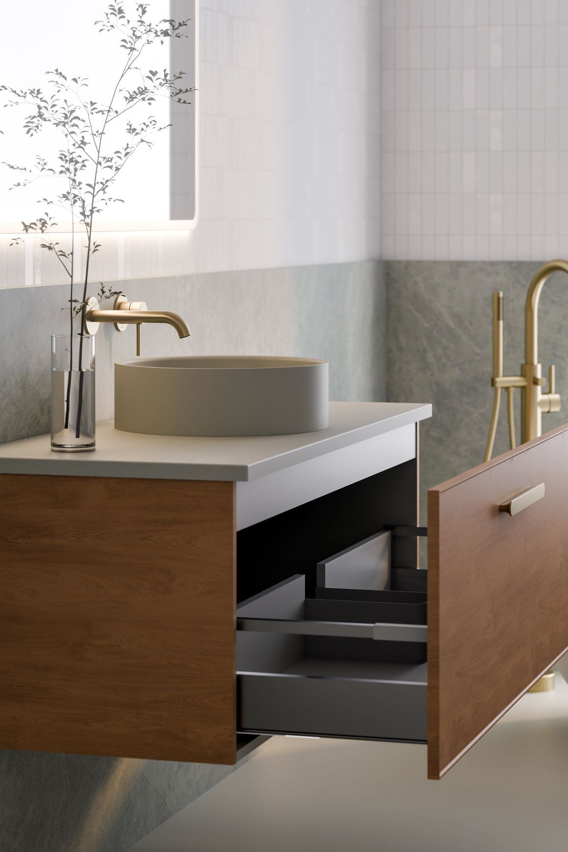 Lineare 1200 Axel Single Drawer Vanity