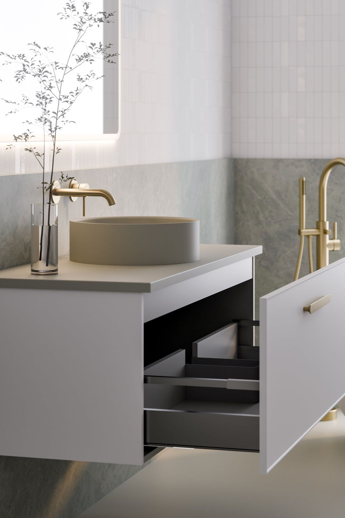 Lineare 1200 Axel Single Drawer Vanity