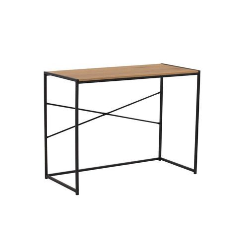 BRADFORD Study Desk 100cm - Natural & Black