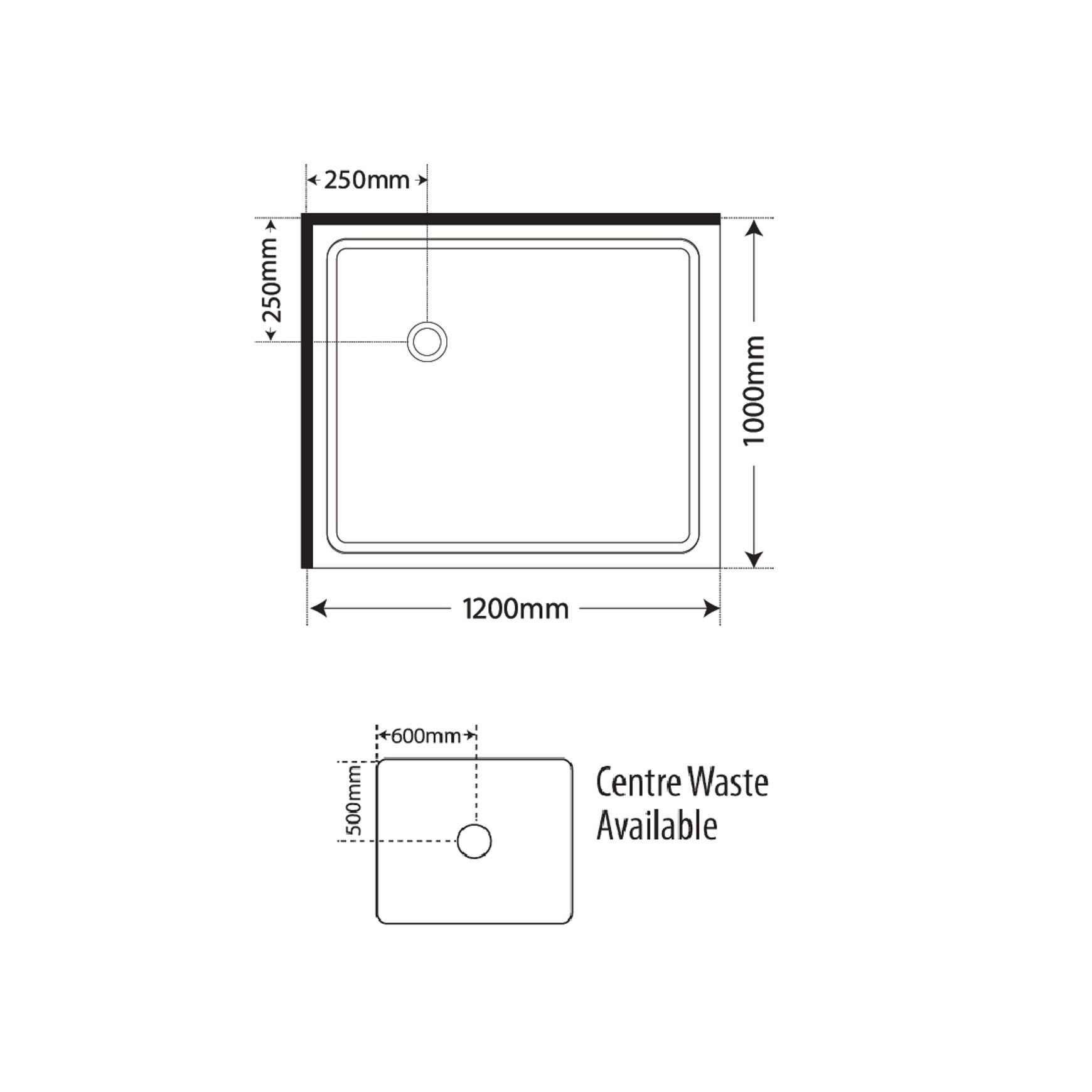 Adjustable Frameless Pivot Square 1200×1000 dimensions