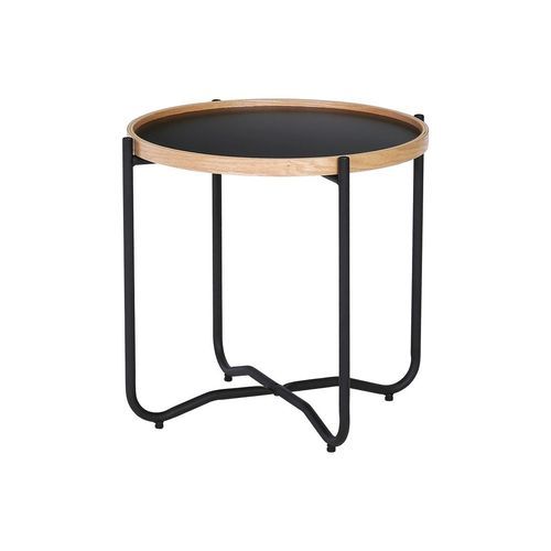 TANIX Side Table - Round - Black