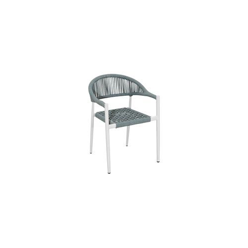 Magpie Aluminium And Rope Dining Chair
